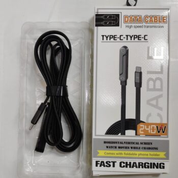 240W Type-C to Type-C Fast Charging Cable with Phone Stand